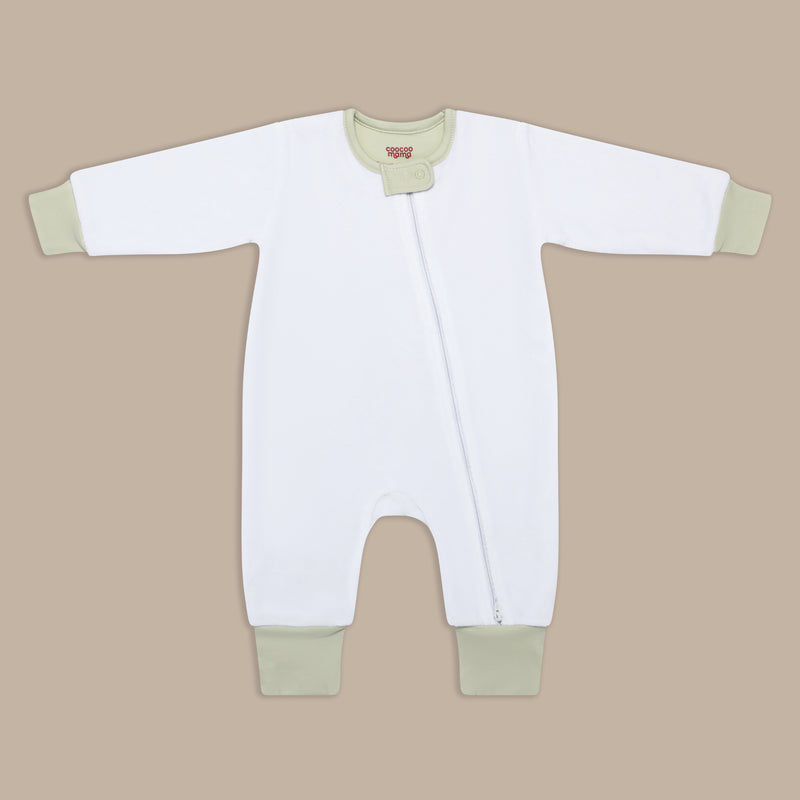 Zip Up Onesie Cozy Greeny