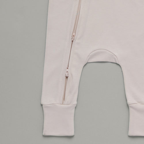 Zip Up Onesie Sand
